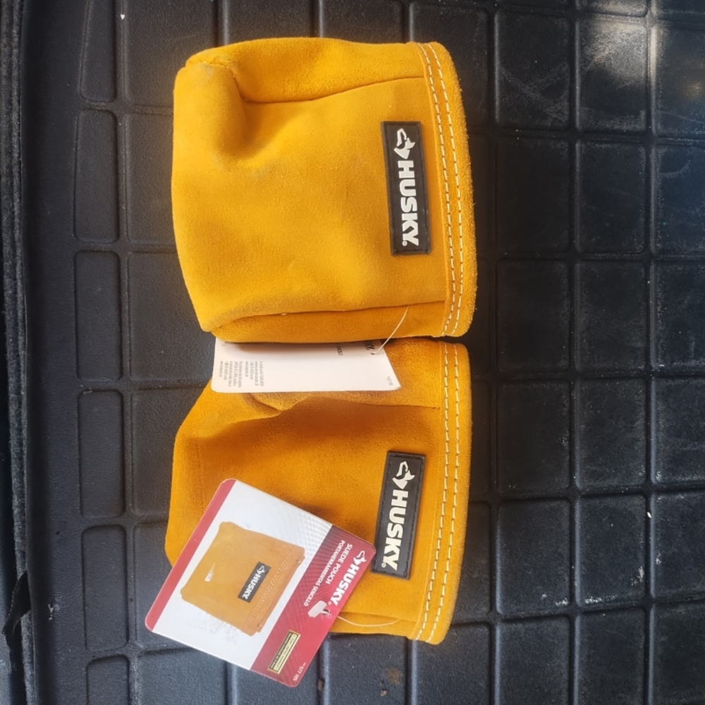 Men’s Yellow Suede Work Wrist Pads (Pair)